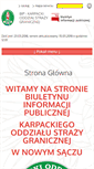 Mobile Screenshot of bip.karpacki.strazgraniczna.pl