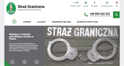 Desktop Screenshot of karpacki.strazgraniczna.pl
