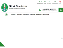 Tablet Screenshot of karpacki.strazgraniczna.pl