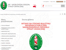 Tablet Screenshot of bip.nadbuzanski.strazgraniczna.pl
