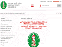 Tablet Screenshot of bip.nadwislanski.strazgraniczna.pl