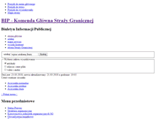 Tablet Screenshot of bip.kgsg.strazgraniczna.pl