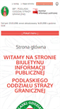 Mobile Screenshot of bip.podlaski.strazgraniczna.pl