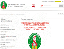Tablet Screenshot of bip.podlaski.strazgraniczna.pl
