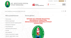 Desktop Screenshot of bip.bieszczadzki.strazgraniczna.pl